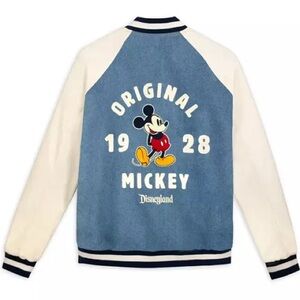 Disney - Mickey Mouse Denim Varsity Jacket size M